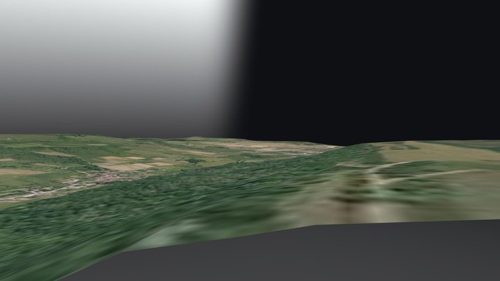 Roman Road Near Nolay 3D Model