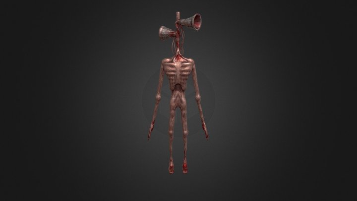 Horror Skunx Retexterd Siren Head [UPDATED] 3D Model