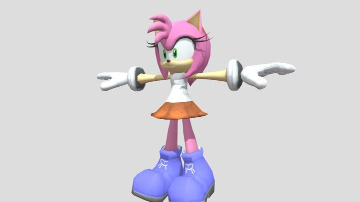 Classic Amy plus Rosey the rascal riders style 3D Model