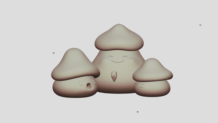 Cogumelis - The Mushrooms 3D Model
