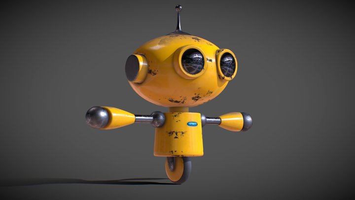 Simple Little Robot 3D Model