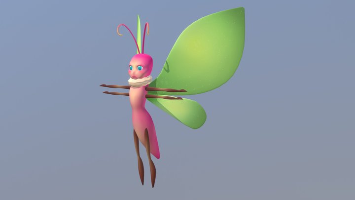 Tximeleta - Mariposa 3D Model
