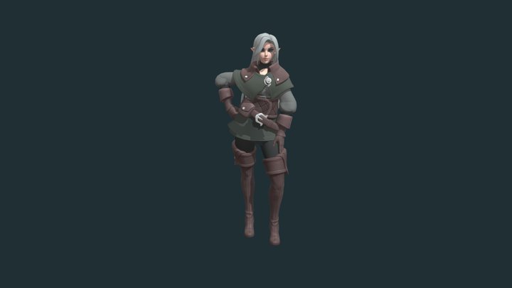 Idle and Walk Cycles 3D Model