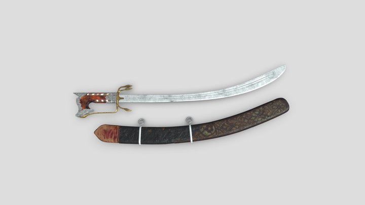 Nimcha Sword [PBR Textured] 3D Model
