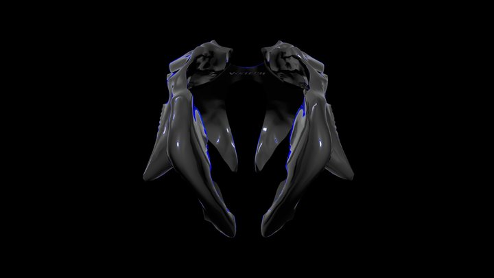 Body Shell Chrome Render 3D Model