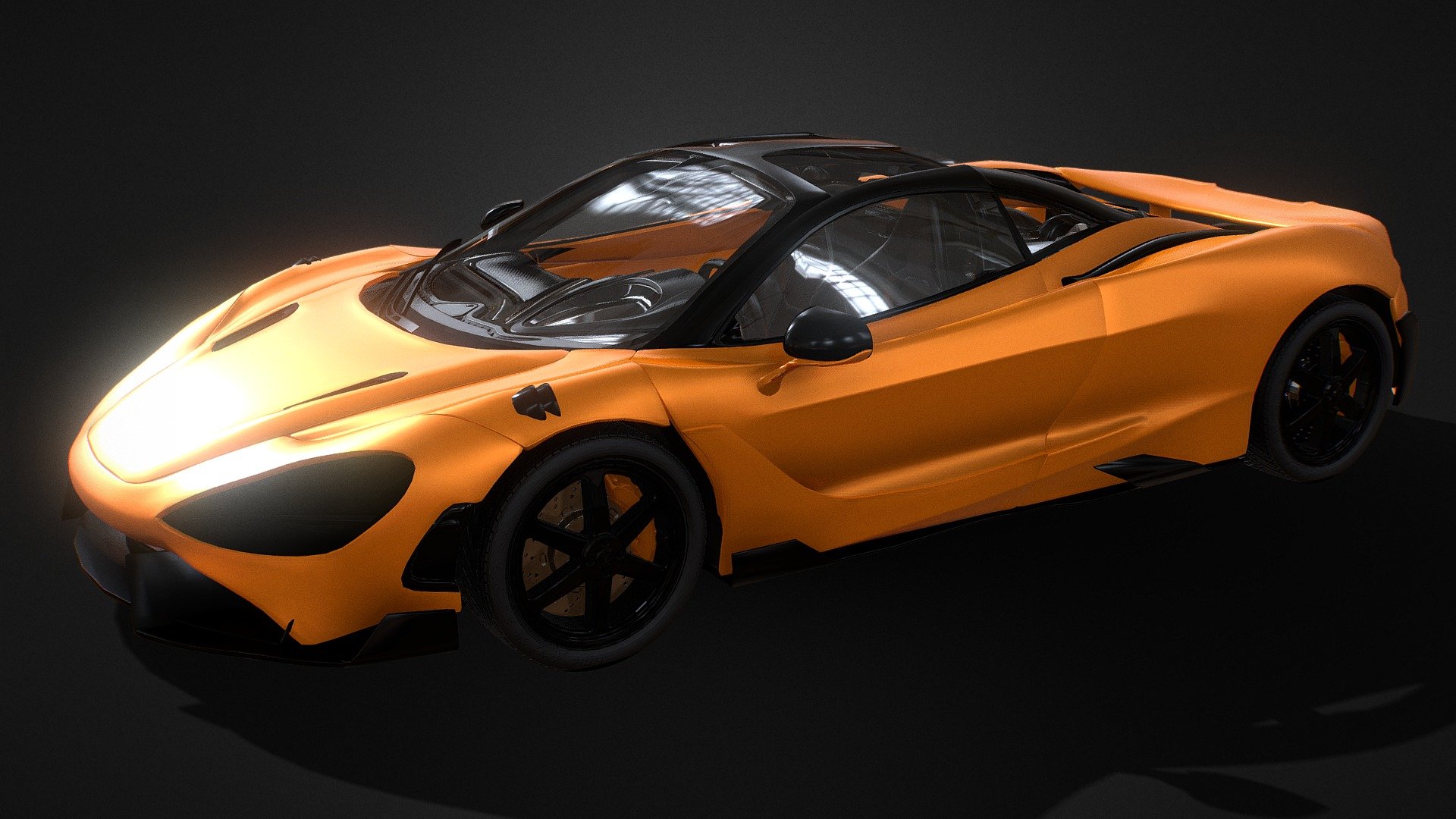 Mc Laren 765LT - Videogame ready - Buy Royalty Free 3D model by ...