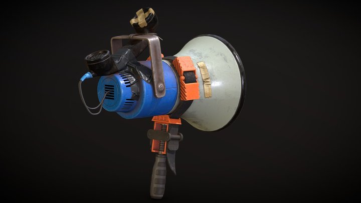 Megaphone - Rust 3D Model