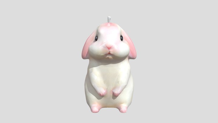 Bunny Candle Delight 3D Model