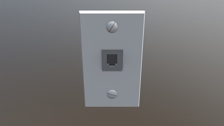 Ethernet port 3D Model
