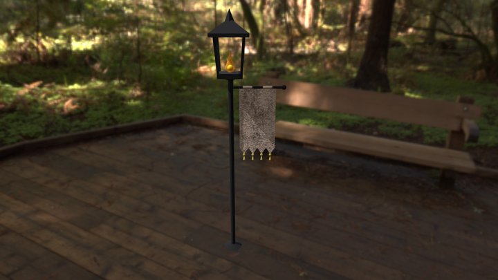 Lamp Post 3D Model