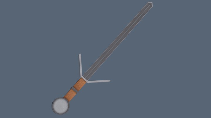 Silver Sword 3D Model