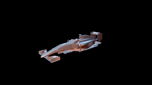 F1 Car Red Bull Windshield 3D Model