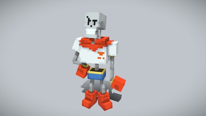 The Great Papyrus - Blockbench 3D Model
