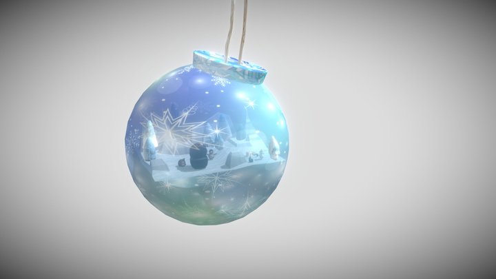 水晶聖誕掛飾 3D Model