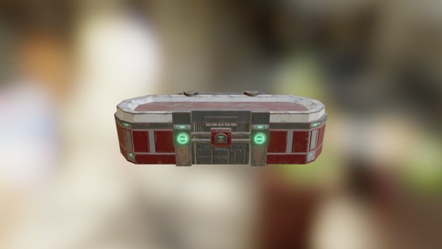 Sci-Fi Chest 3D Model