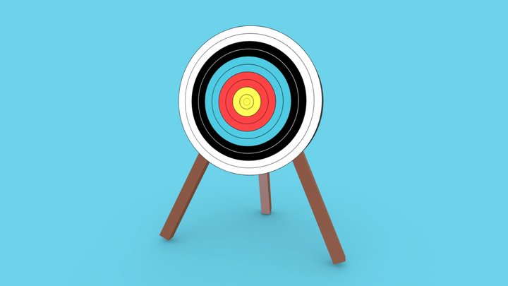 Archery target 3D Model