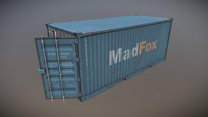 Cargo Shipping Container 3D Model