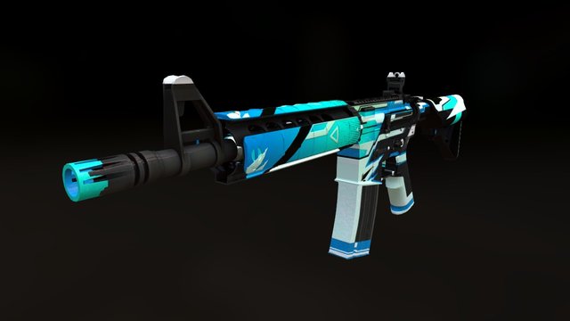 TRIMAD-m4a4blue 3D Model
