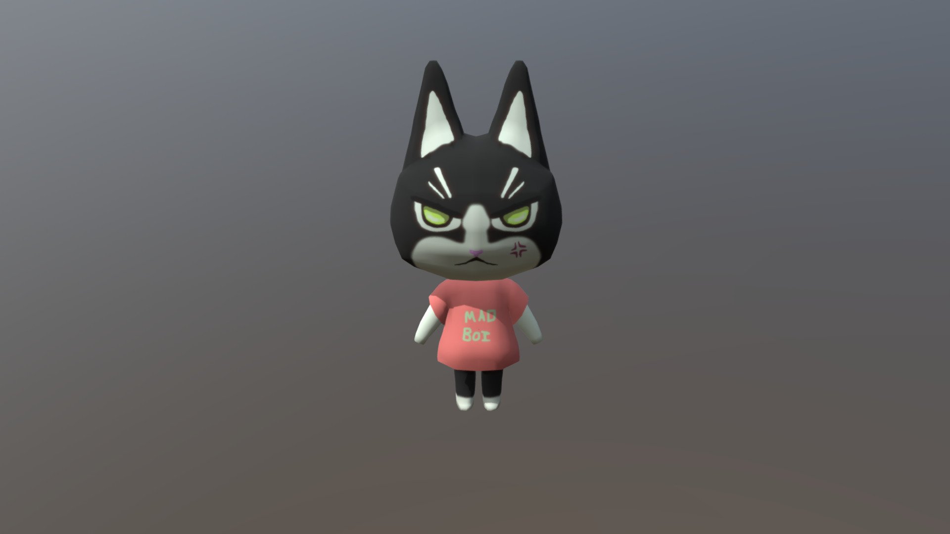 Animal Crossing Cat Design - 3D Model By Rebk96 [bfa3075] - Sketchfab