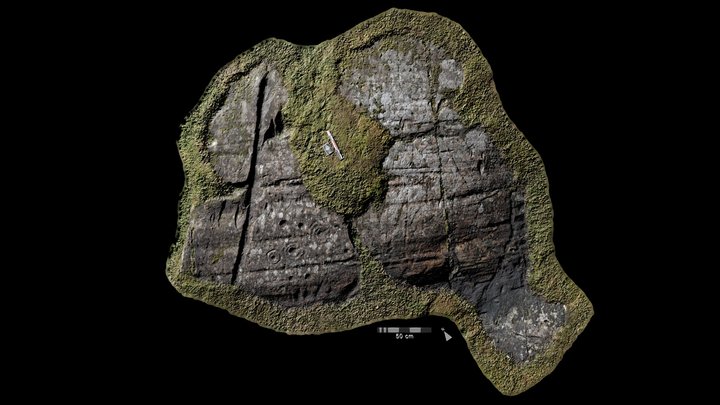 Cairnbaan rock art, near panel 1, Kilmartin Glen 3D Model
