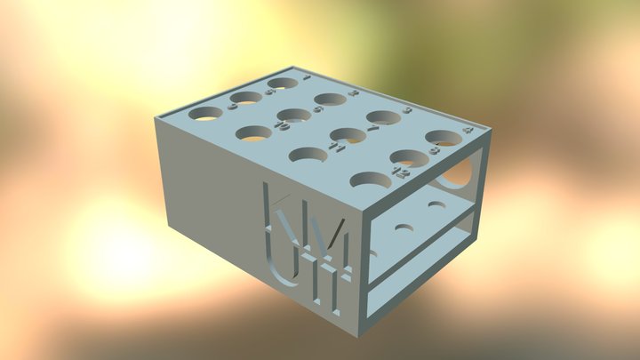 Laboratory Tube Block System 3D Model