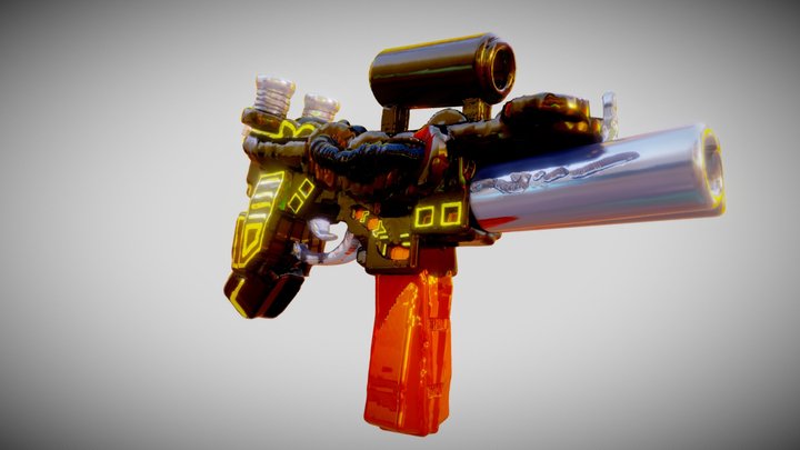 Scavenger Gun 3D Model