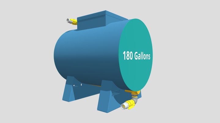 Tank Full Drain 3D Model