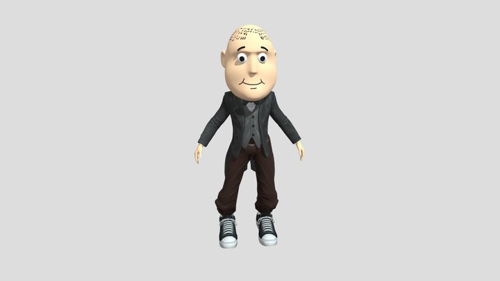 Curly Howard from the three stooges 3D Model