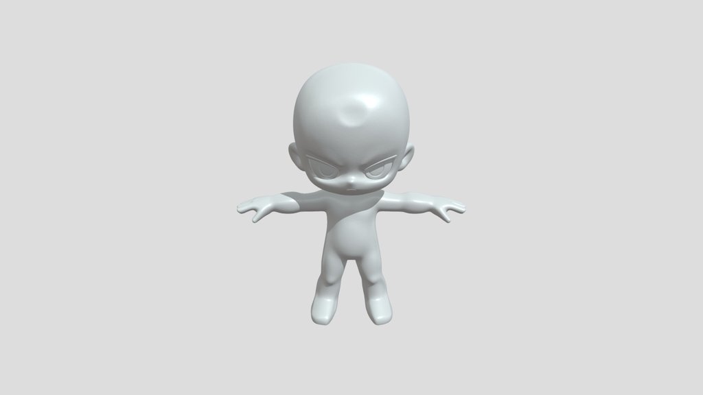 Chibi-style humanoid base model