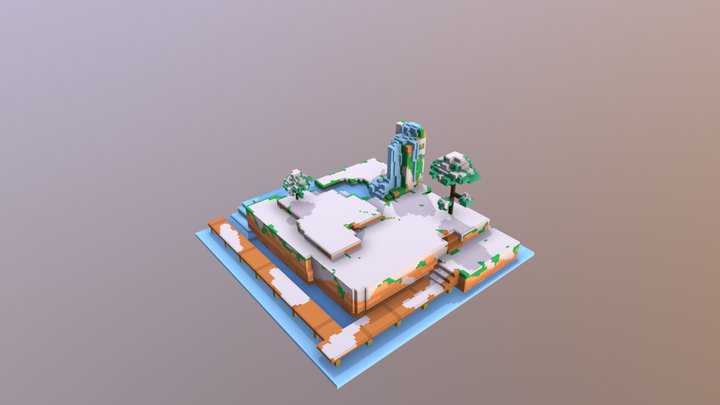Mini Island - Winter Edition 3D Model