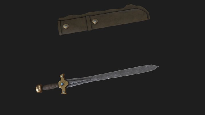 Xena's Sword. Game Ready Model