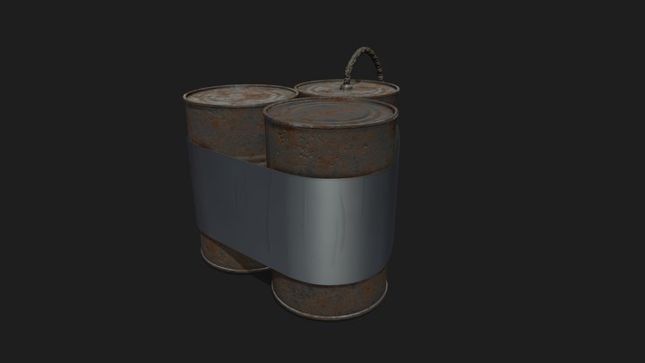 Beancan grenade 3D Model