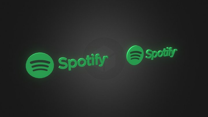 Spotify logo 3D Model