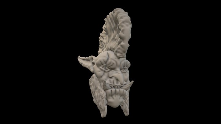 Darkspear Troll Head 3D Model
