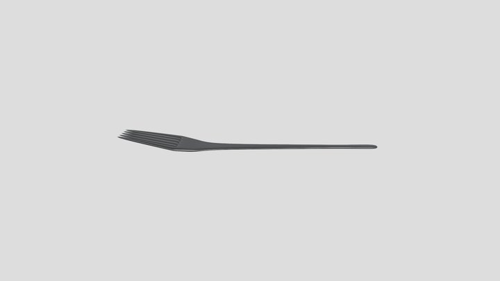 Low Polly Fork v2 – Gratis 3D-model STL