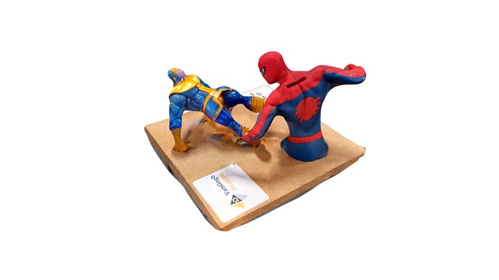 Thanos and Spiderman 3D Model
