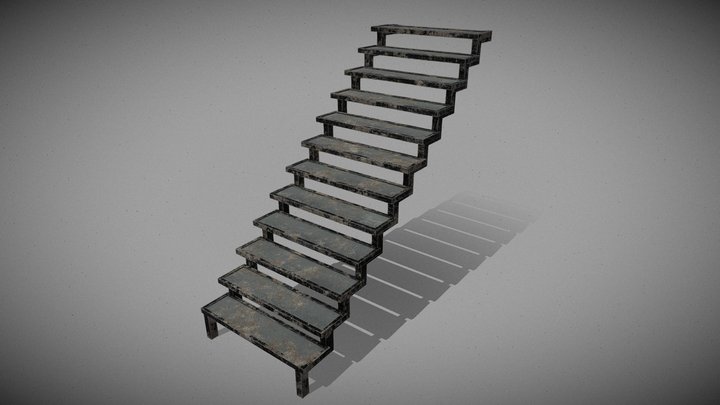 Metal Stairs – Free 3D Model STL