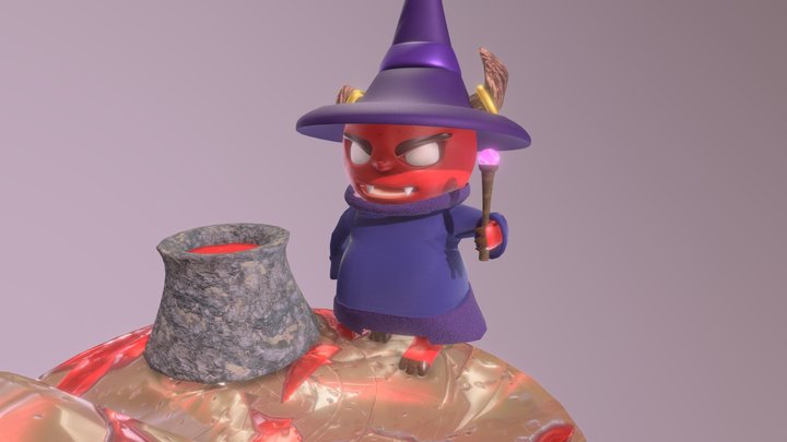 Demon Mage 3D Model