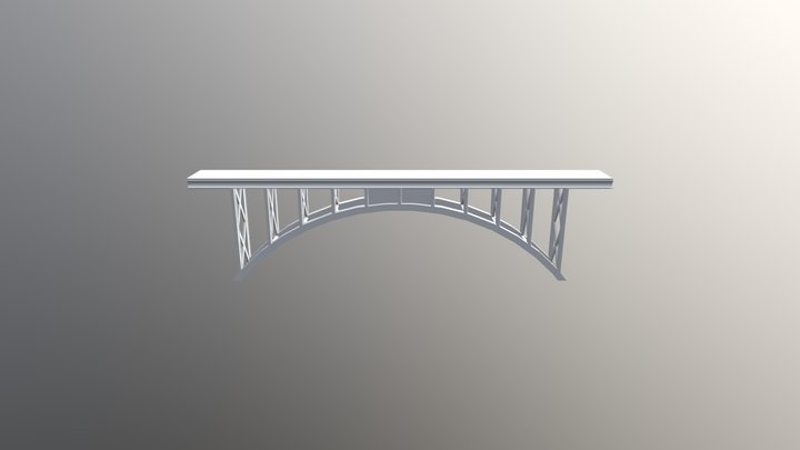 Truss Arch Bridge Ver7 3D Model
