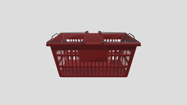 Plastic Supermarket Basket – Modelo 3D gratuito STL