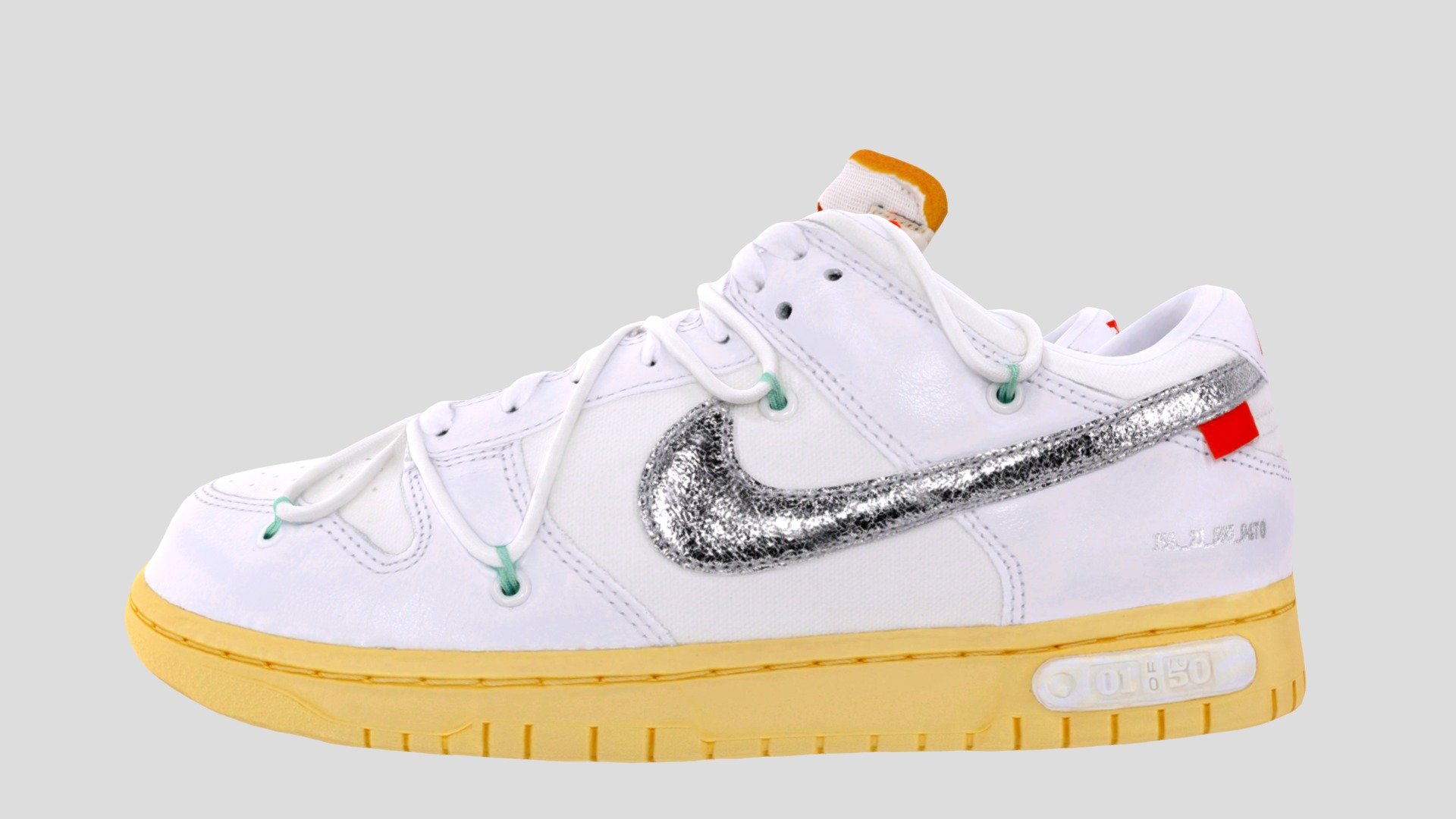 NIKE DUNK LOW OFF WHITE LOT 1 - Download Free 3D model by SRUSH651 2th☑ ...