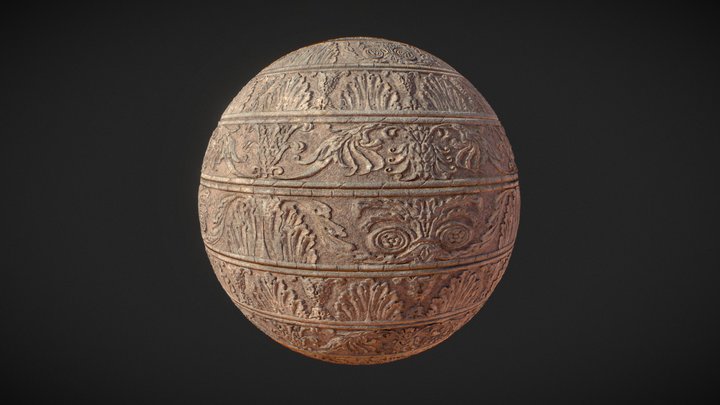 Trim Sheet Ornaments 3D Model