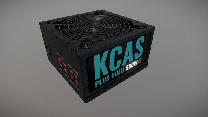Power supply Aerocool KCAS 500W ATX 3D Model