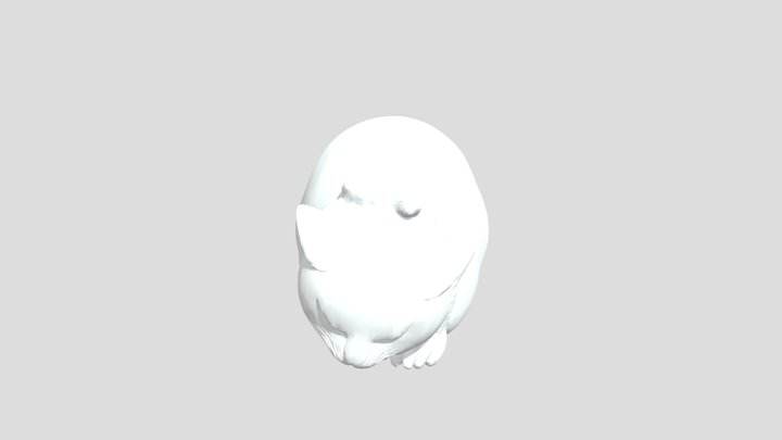 Cat Netsuke 3D Model
