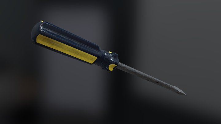 Screwdriver, Game Asset Pipeline 3D Model
