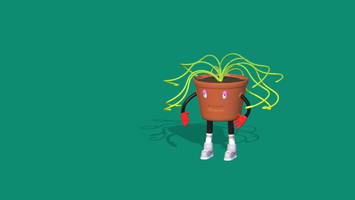 Plant Character 3D Model
