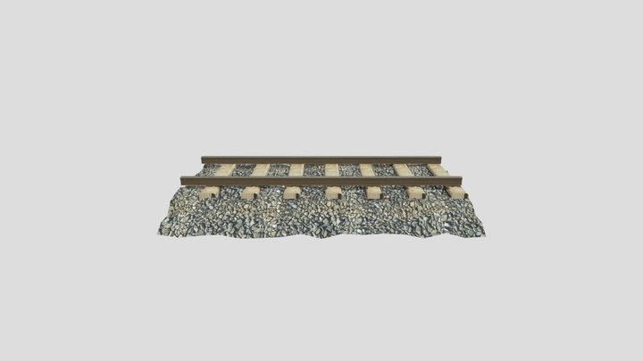 low poly IR track model – Modello 3D gratuito STL