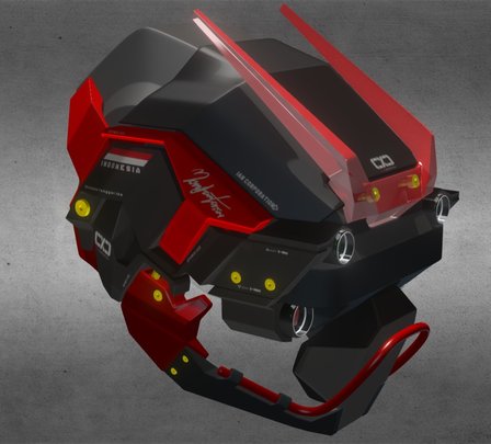 SCI-FI helmet INDONESIA 3D Model