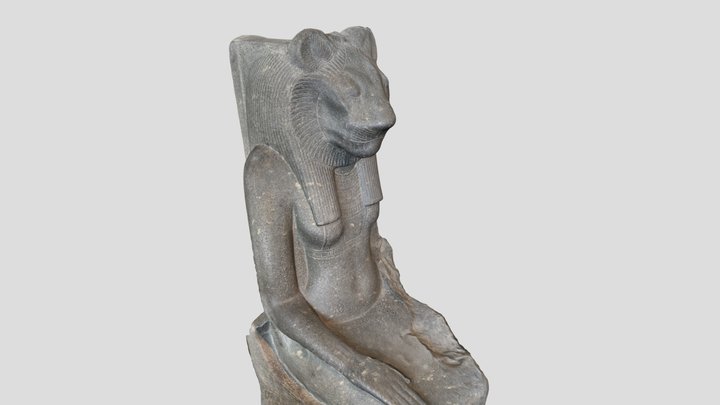 Egpytian Stone Scultpure 3D Model