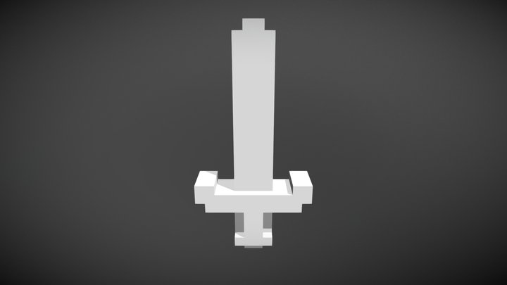 Voxel Sword #1 3D Model